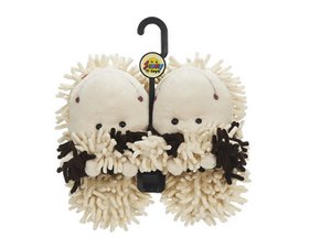 Pantoffeln Kuh aus Plüsch, Größe XS