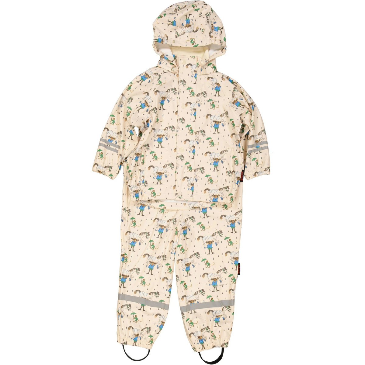 Completo antipioggia Pippi Calzelunghe Beige