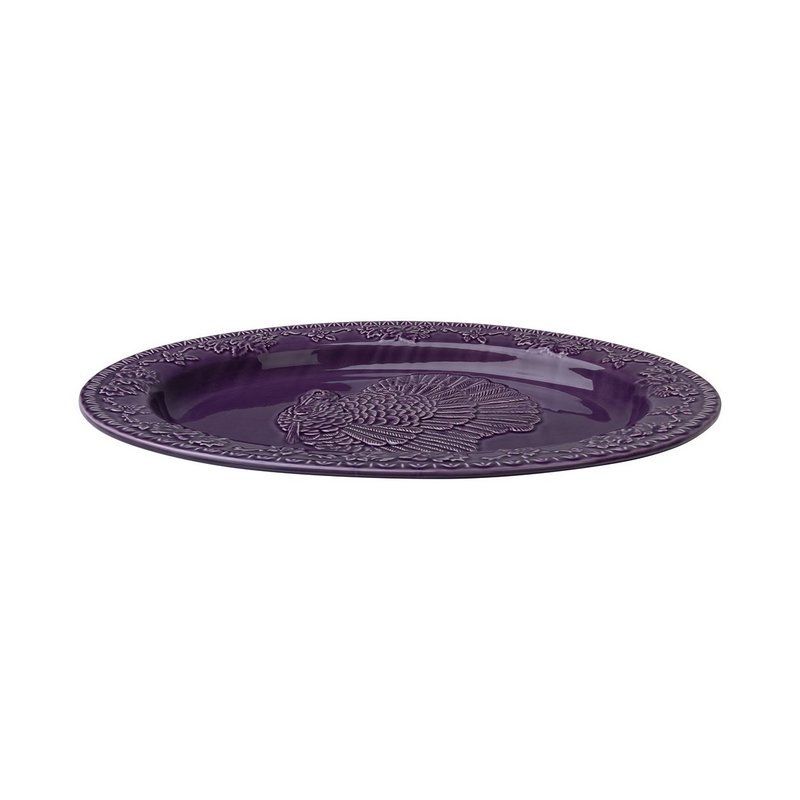 Plat ovale dinde 48x36x4cm Violet