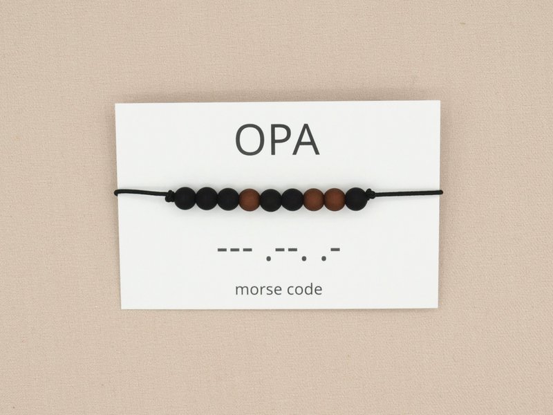 morse code armband opa