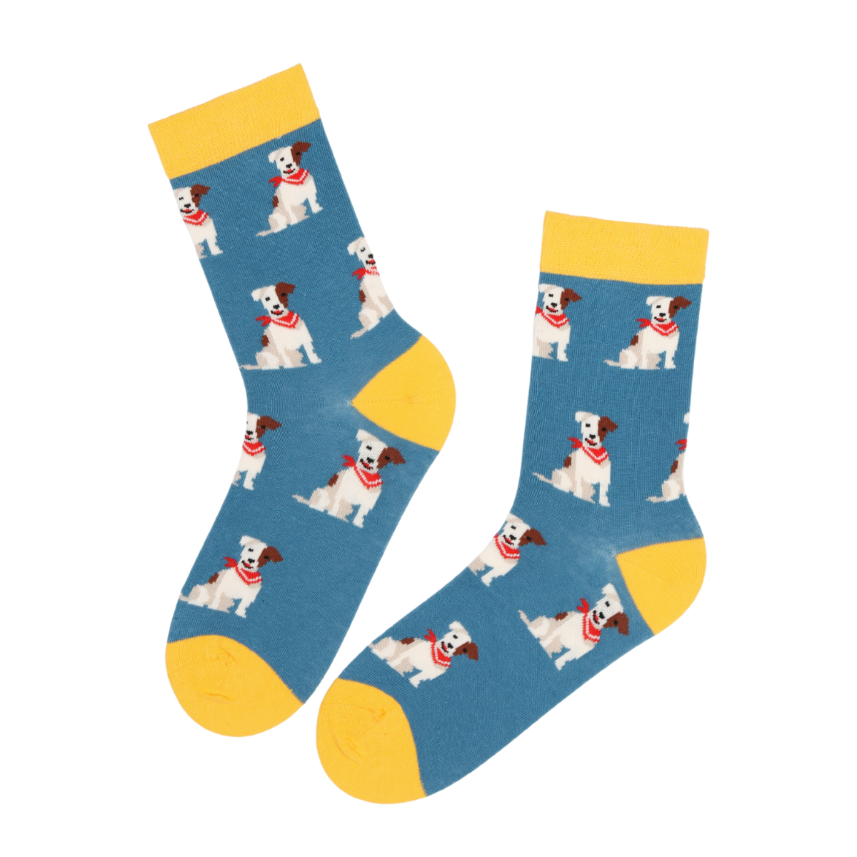 Calcetines de algodón con estampado de perros JACK RUSSELL