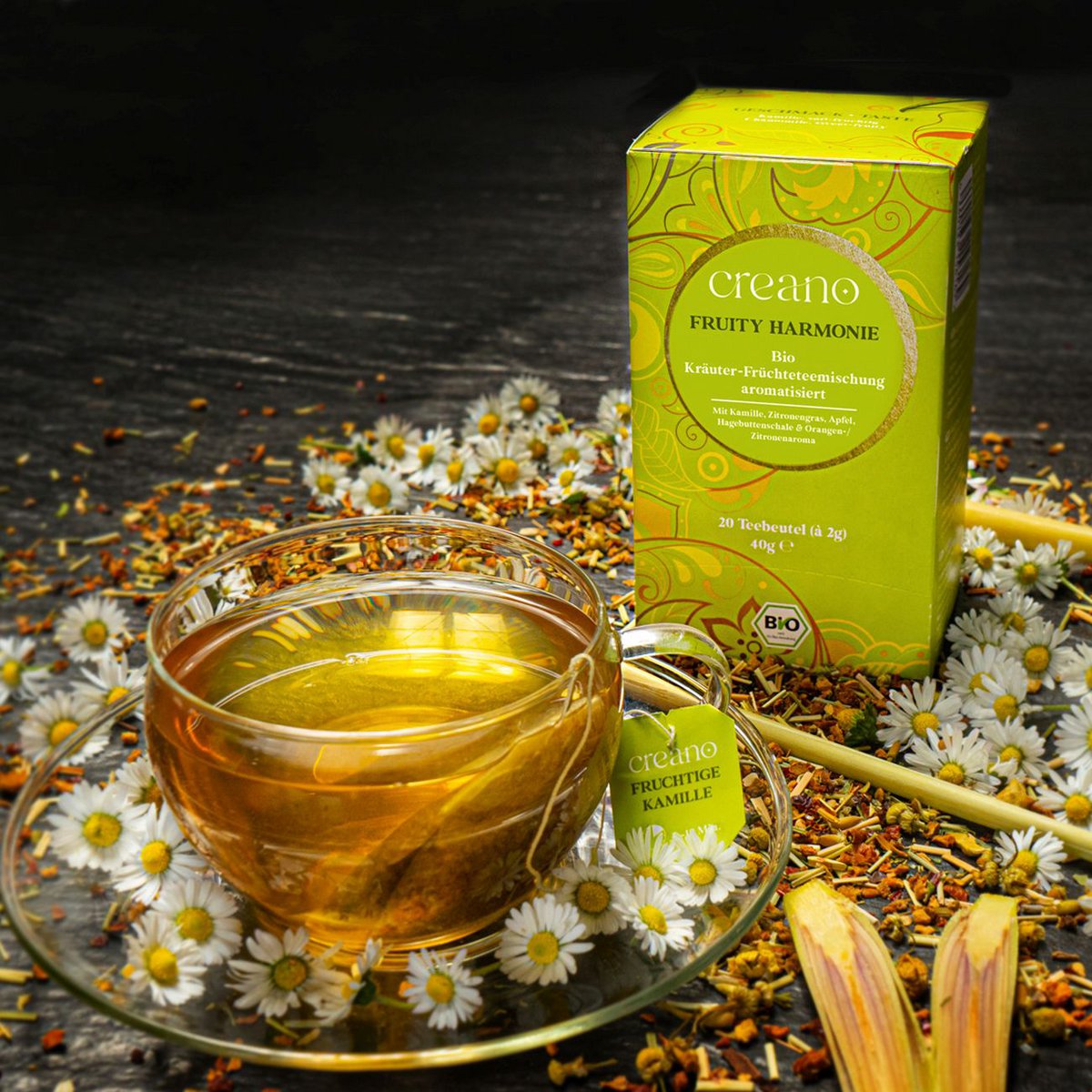 Bio-Teebeutel Fruchtige Kamille, 20er Pack