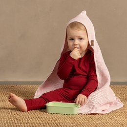 Asciugamano per bambini Waffle con felpa con cappuccio