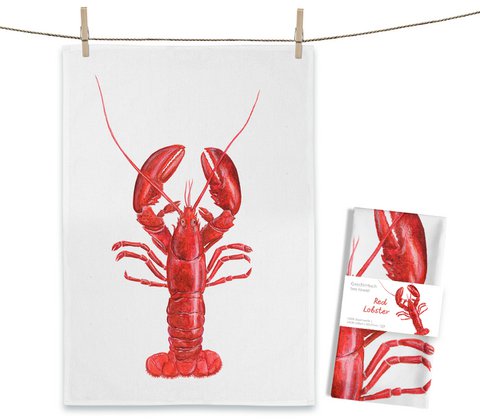 Red Lobster tea towel