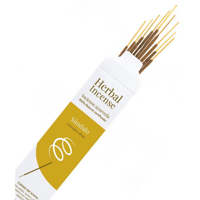 BioAroma Sandelholz-Räucherstäbchen aus kontrolliert biologischem Anbau. Ayurveda. Fairer Handel. Kein Verlust. 12 Stäbe.