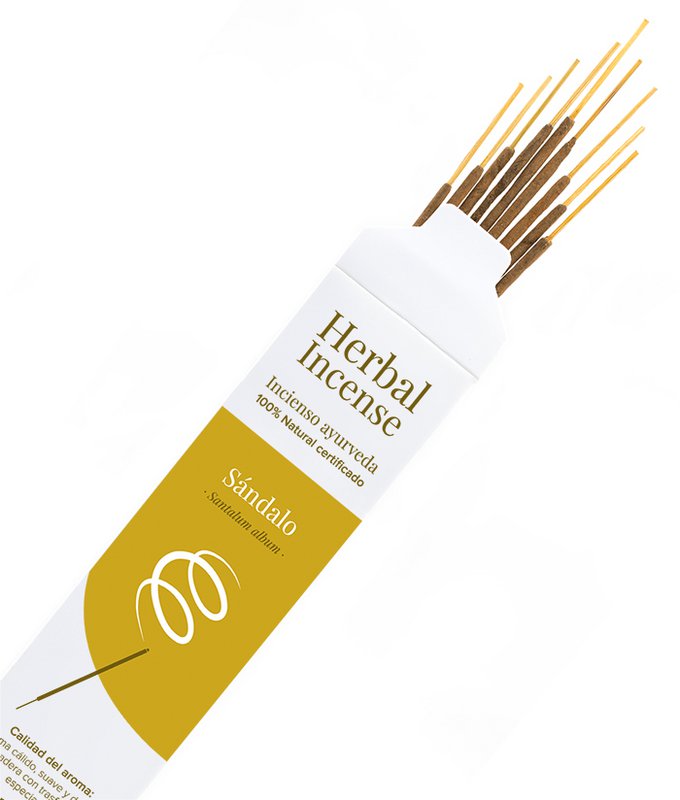 BioAroma Sandelholz-Räucherstäbchen aus kontrolliert biologischem Anbau. Ayurveda. Fairer Handel. Kein Verlust. 12 Stäbe.