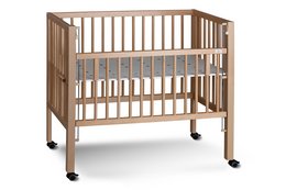 Łóżko boczne tiSsi® MAXI BOXSPRING naturalne 90x50 cm