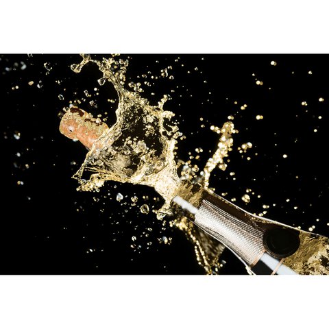 Gold Leaf Image - Champagne Plopping