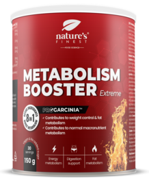 Metabolism Booster Extreme supplement with garcinia cambogia, supports weight control, 150g canister