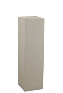 J-Line Sockel Rechteck Hoch – Keramik – Beige – Mittel