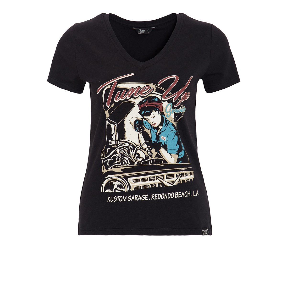 T-shirt with V-neck "Tune Up"