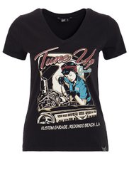 T-shirt with V-neck "Tune Up"
