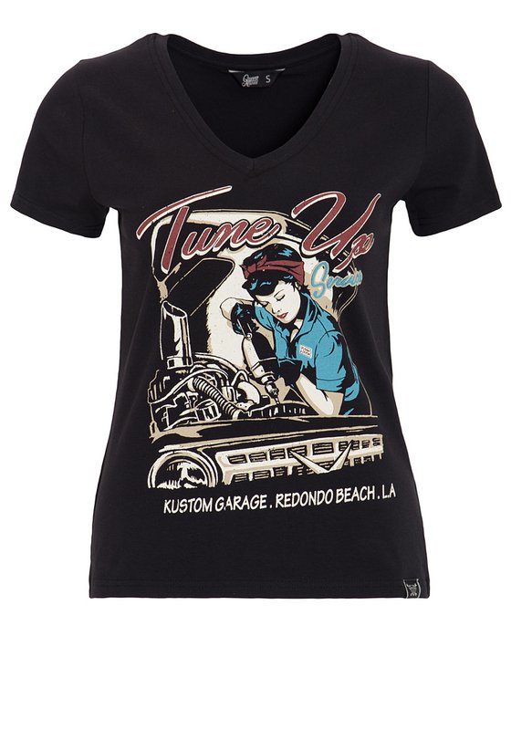 T-shirt with V-neck "Tune Up"