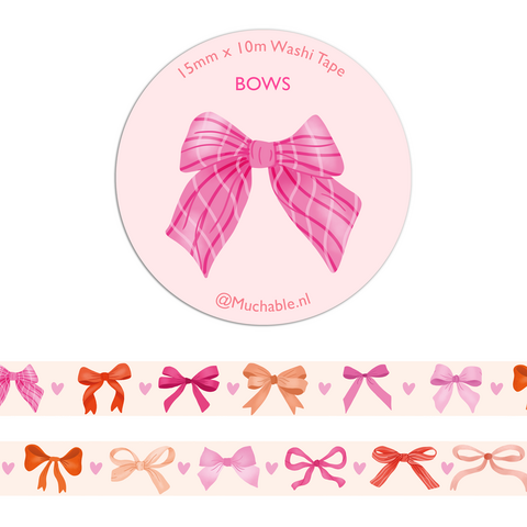 Washi tape - illustration pattern/print bows