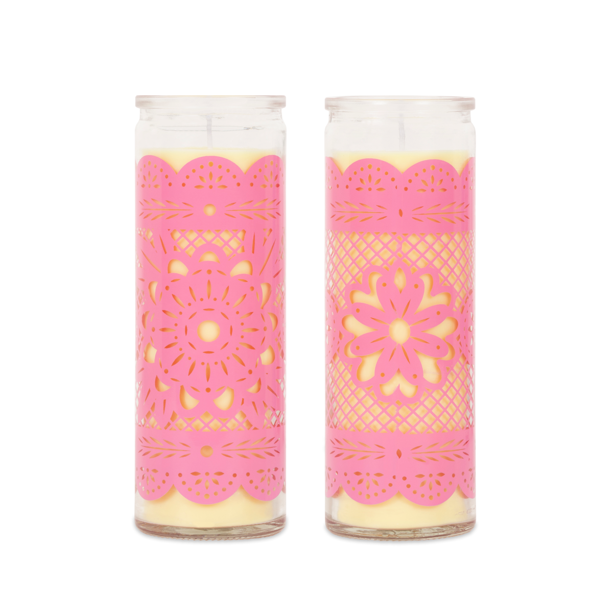 Kitsch Kitchen kaars in glas Papel Picardo Flor