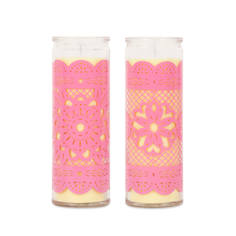 Kitsch Kitchen candle in glass Papel Picardo Flor