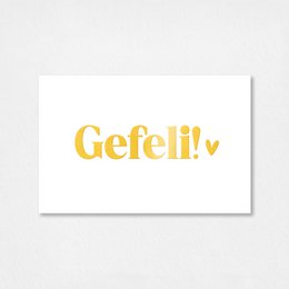 Mini Card | Gefeli | Gold film
