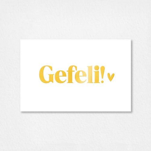 Mini Card | Gefeli | Gold film