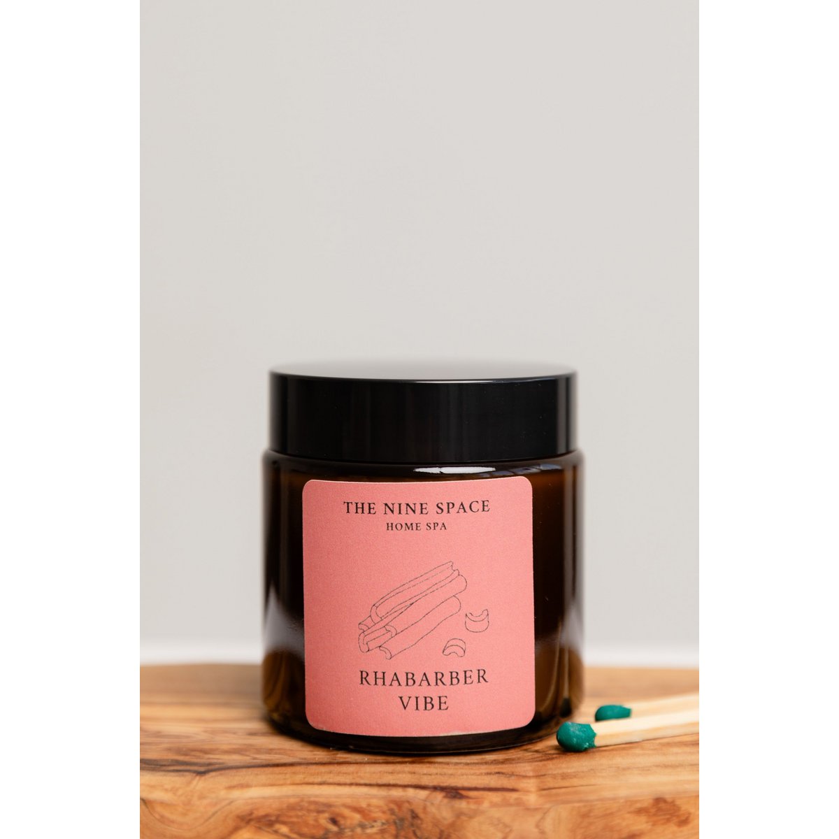 Rhubarb vibe candle - brownlas mini