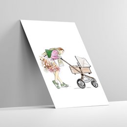 Kort med konvolut | Glad baby