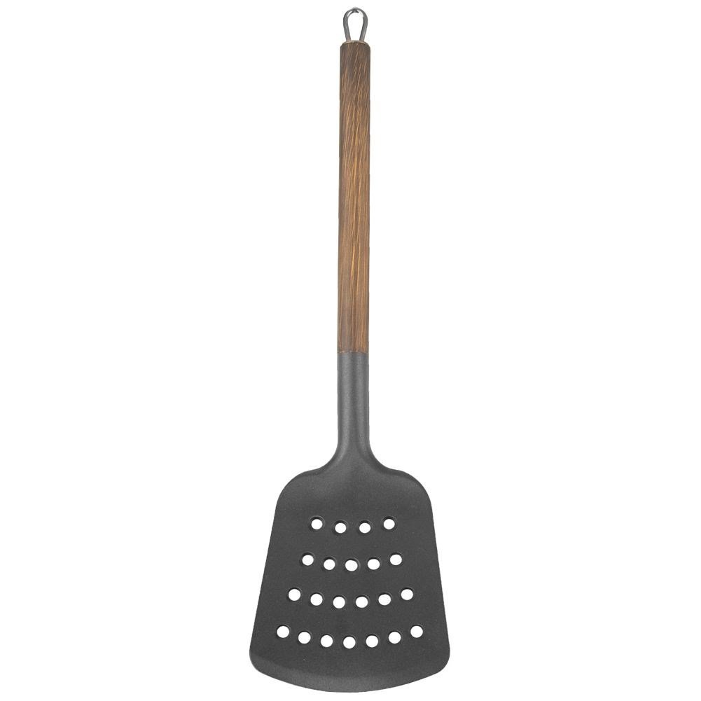 Kitchen Spatula Thermoplastic Slotted WOODEN 34.5 cm