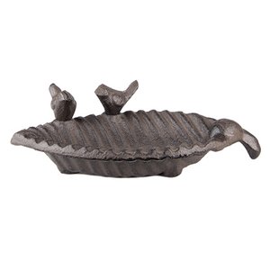 Bird Futterbehälter Blatt 19x10x5 cm Braunes Eisen