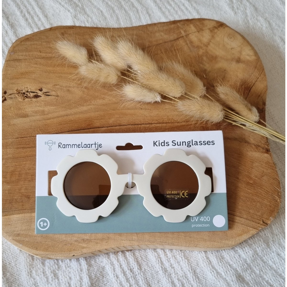 Baby and children's sunglasses UV400 flower - Beige