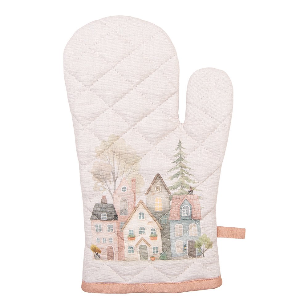 Gant de cuisine 18x30 cm Coton Beige