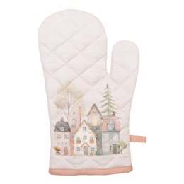Manopla de horno 18x30 cm Beige Algodón