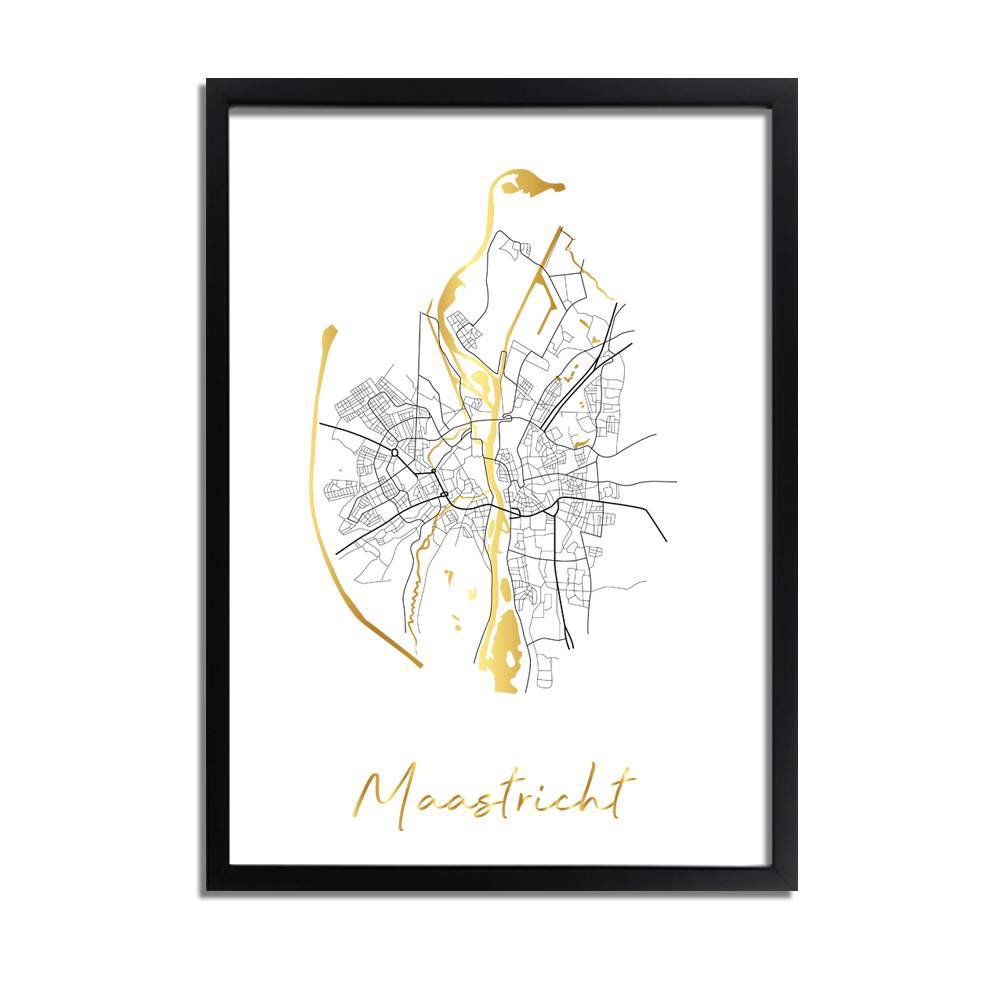 Map City Village of your choice - Gold foil / Silver foil / Copper foil