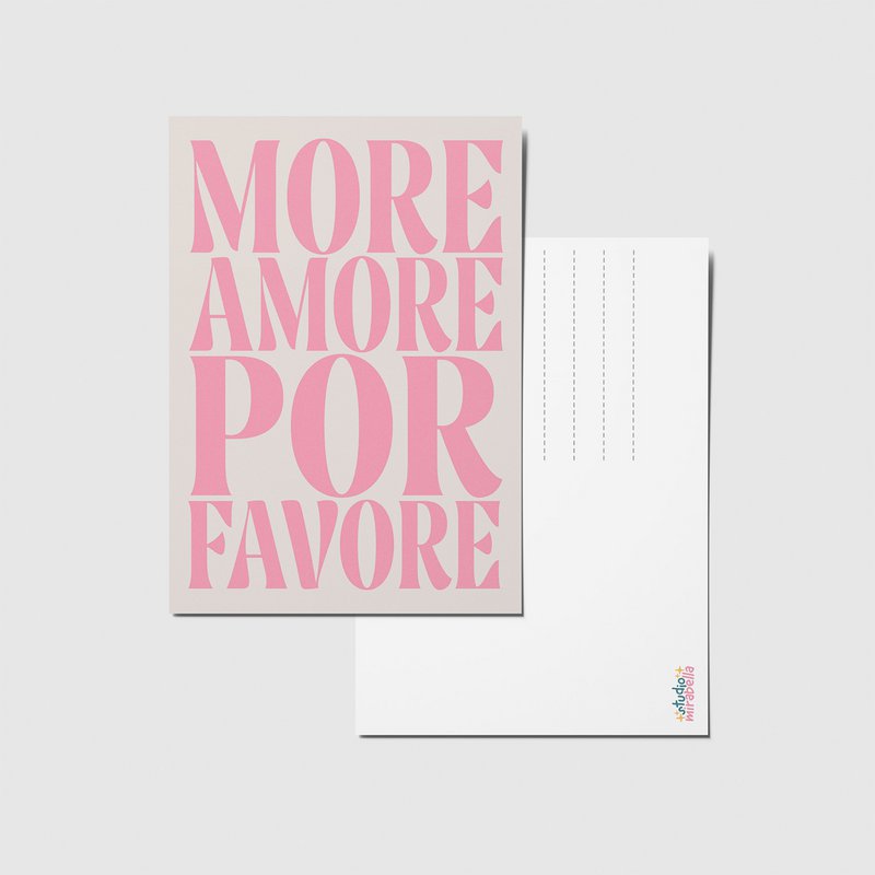More love please - A6 Postkarte