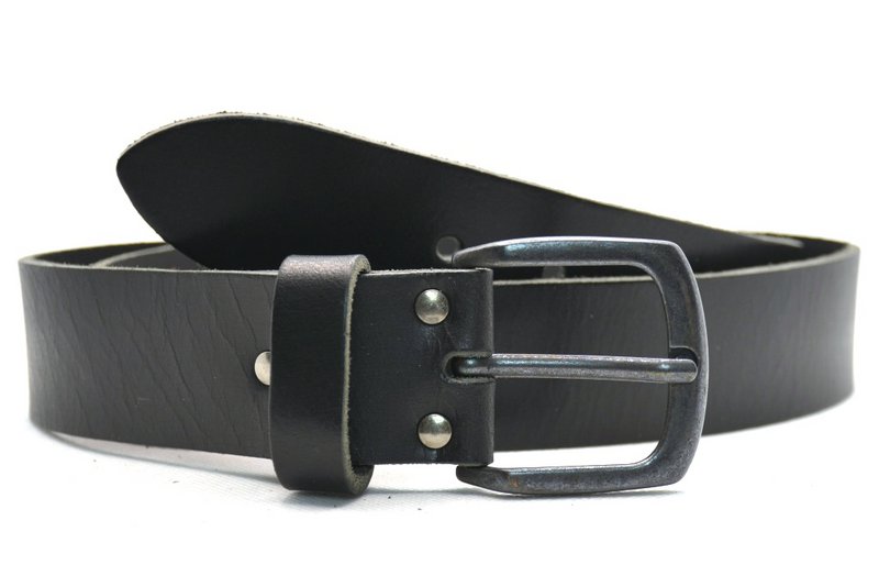 Timbelt 4001 cooler schwarzer Jeansgürtel mit schwarzer Schnalle