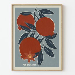 Kunstdruk "Granaatappels".
