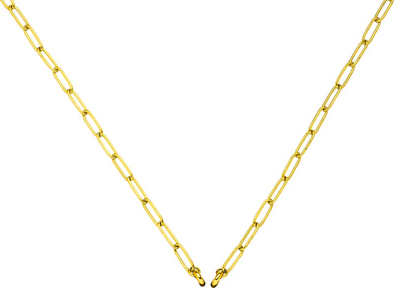 Glamour - chaîne d'ancre - maillon long 50cm acier inoxydable - doré