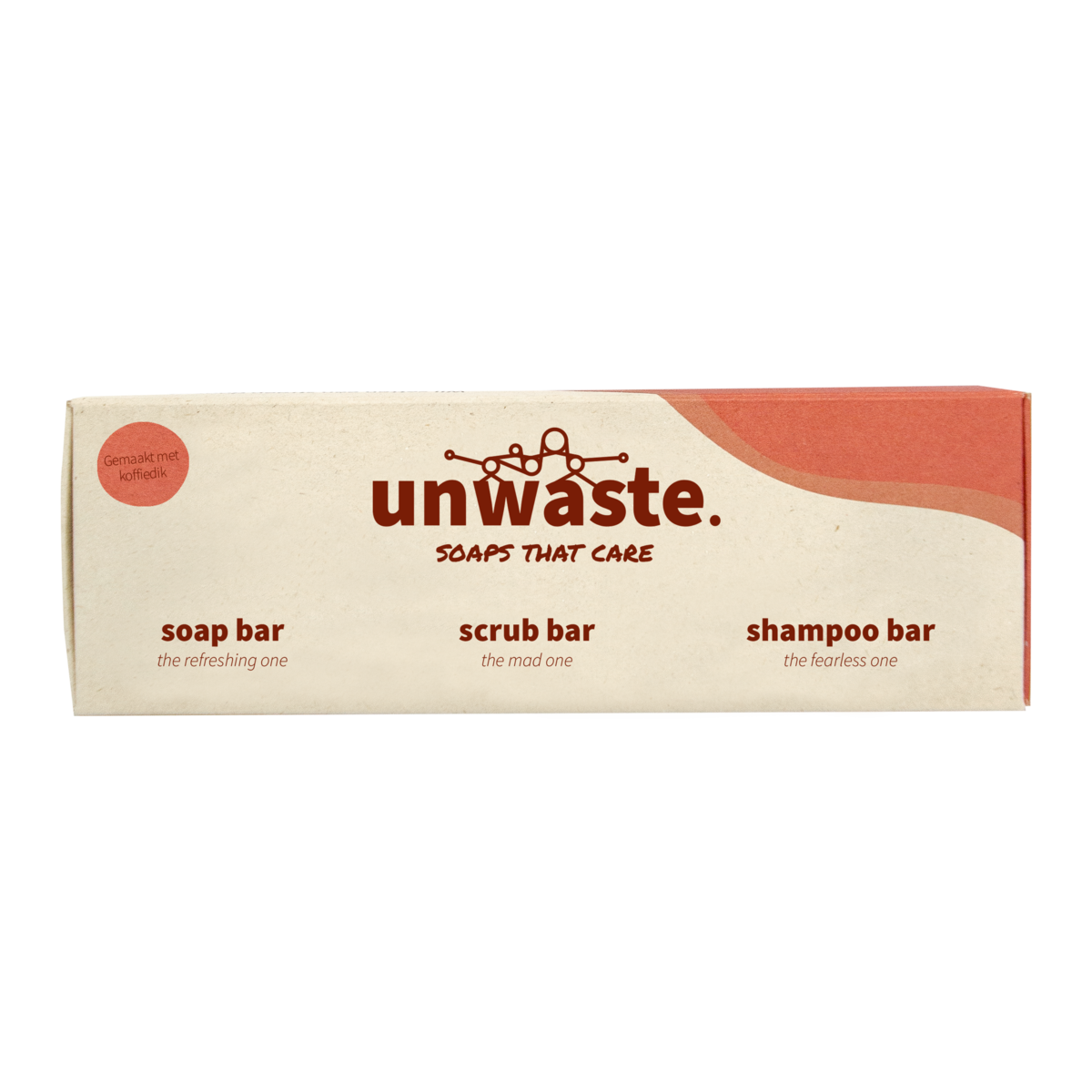 Uaffaldsgavesæt • Kaffegrums • 3 x 40 gr