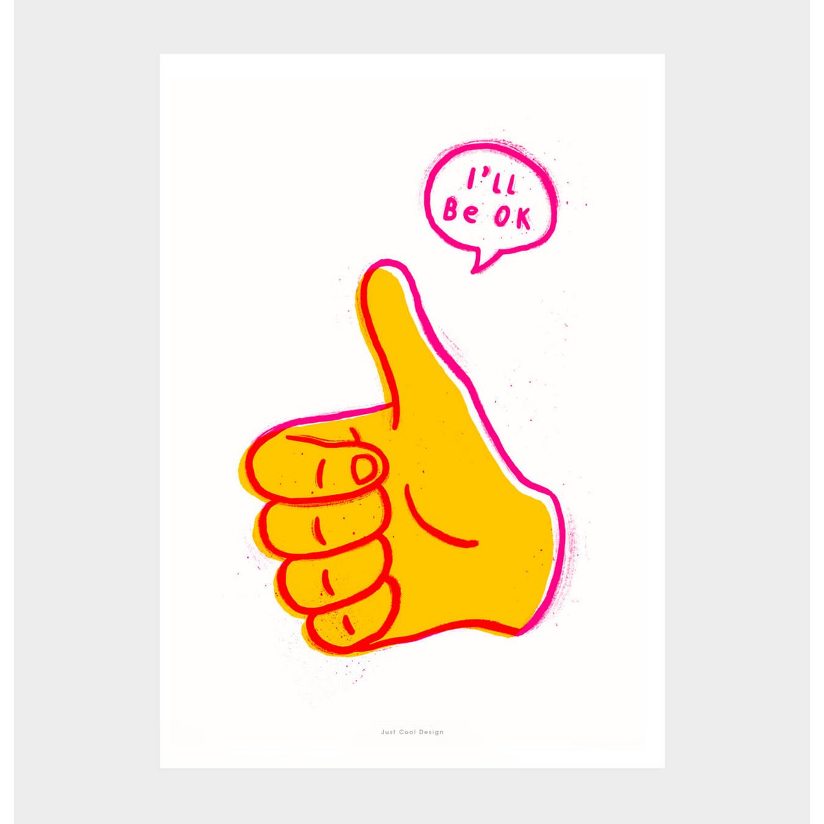 I will be ok | Illustration art print poster