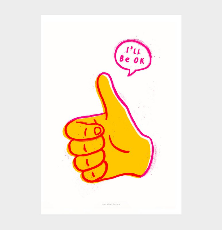 I will be ok | Illustration art print poster