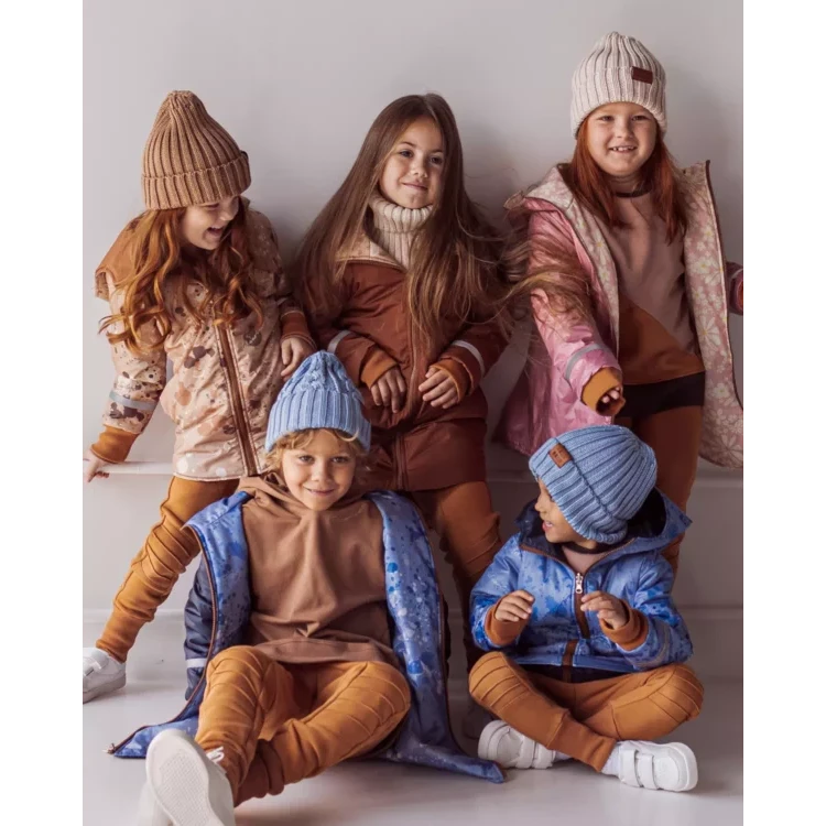 Merino Muts Ribgebreid Lichtblauw
