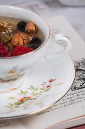 Tazza con piattino Giardino inglese 180 ml Isabelle Rose