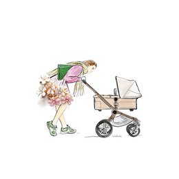 Kort med konvolut | Glad baby