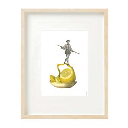 Print (A4) collage Museum collection - lemon choir dancing