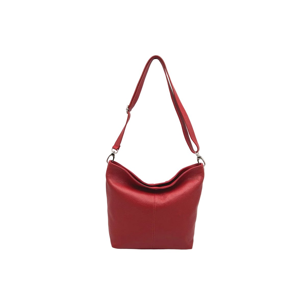Bolso de hombro para mujer en piel auténtica, Made in Italy, art. 112453Nuevo