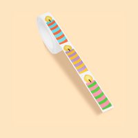 Stickers on a roll - Happy Birthday Candle - PET material