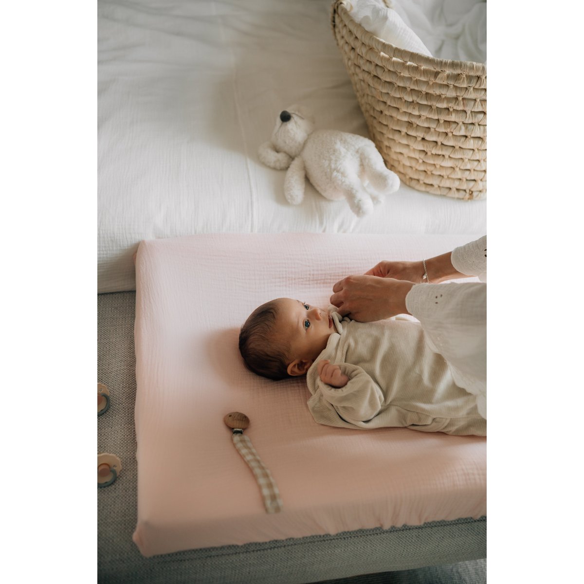 TISU Wickelauflagenbezug, Baby Pink