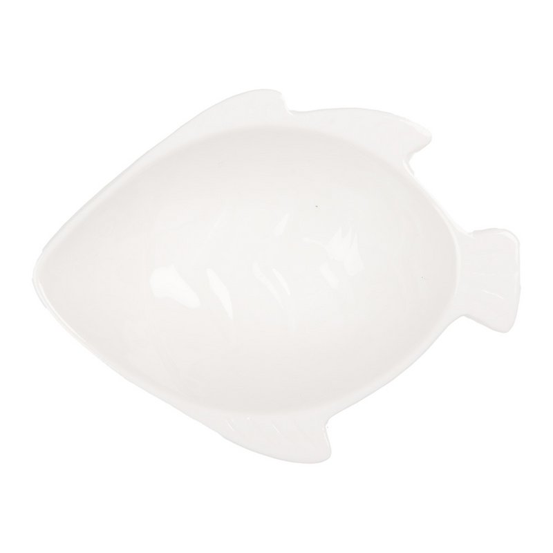 Kom fisk 75 ml hvid keramik