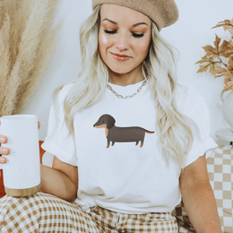 T Shirt Dachshund Dog Breeds - COTTON Gift Idea Dog Mom Shirt