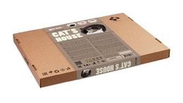Eco Wood Art (EWA) 3D Building Kit Wood House White With Black Plush frakke, 1744, 48x36.2x45,6 cm