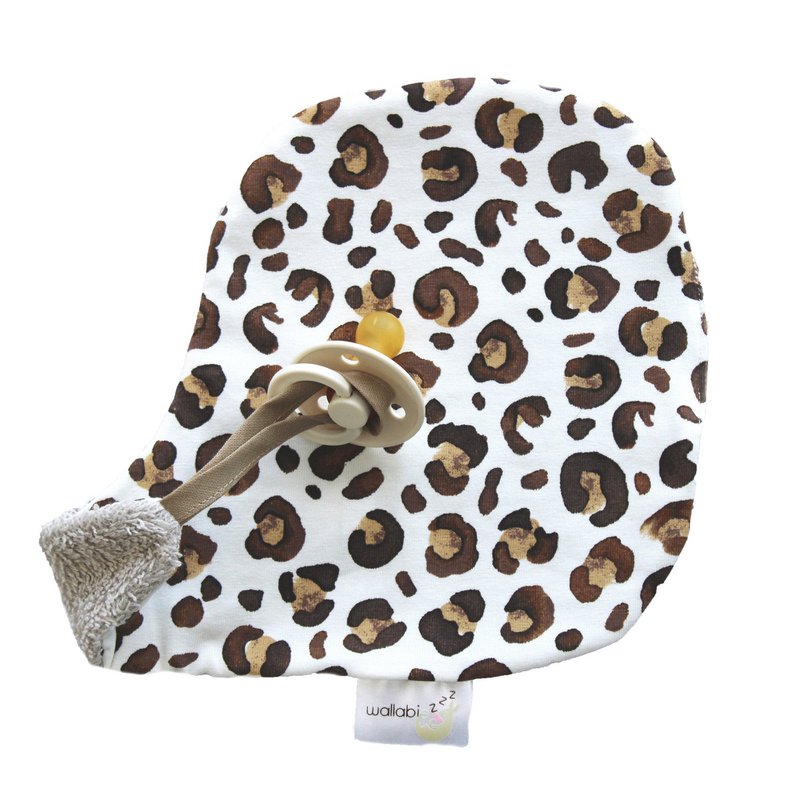 Pacifier cloth - Leopard print Brown