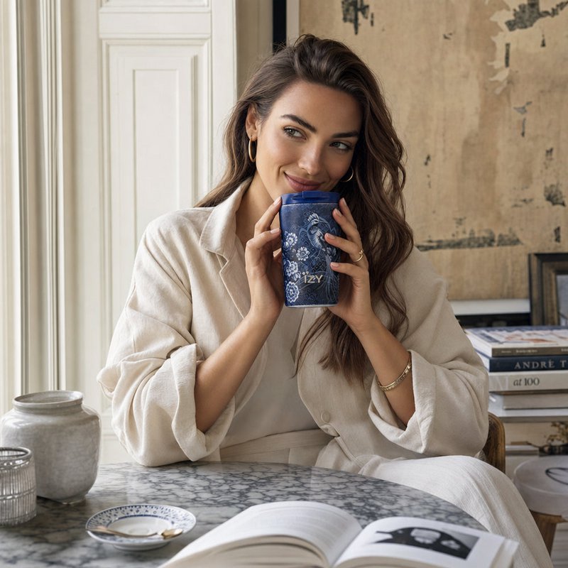 IZY Thermos Mugs - Royal Blue 2.0 - 350ML To-Go Insulated Coffee mug
