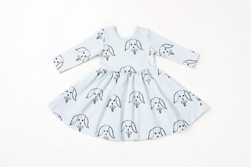 Long-Sleeved Dress with Bonnie the Dog